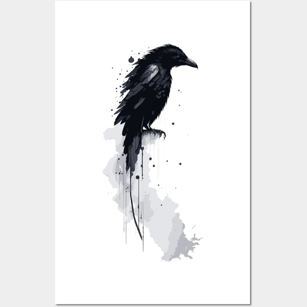 Raven art Wall Art by Steven Hignell